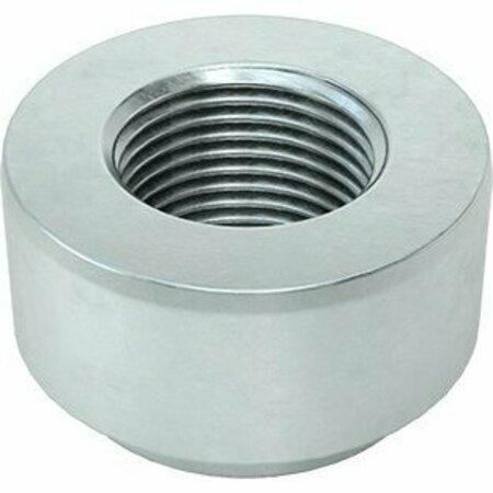 BSC PREFERRED Zinc-Plated Steel Press-Fit Nut for Sheet Metal M10 x 1.5 Thread for 2.29mm Minimum Panel Thick, 5PK 95185A720